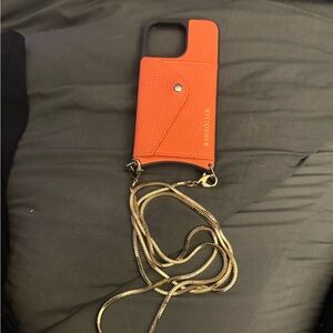 Bandolier Orange Phone Case with Strap iphone 13